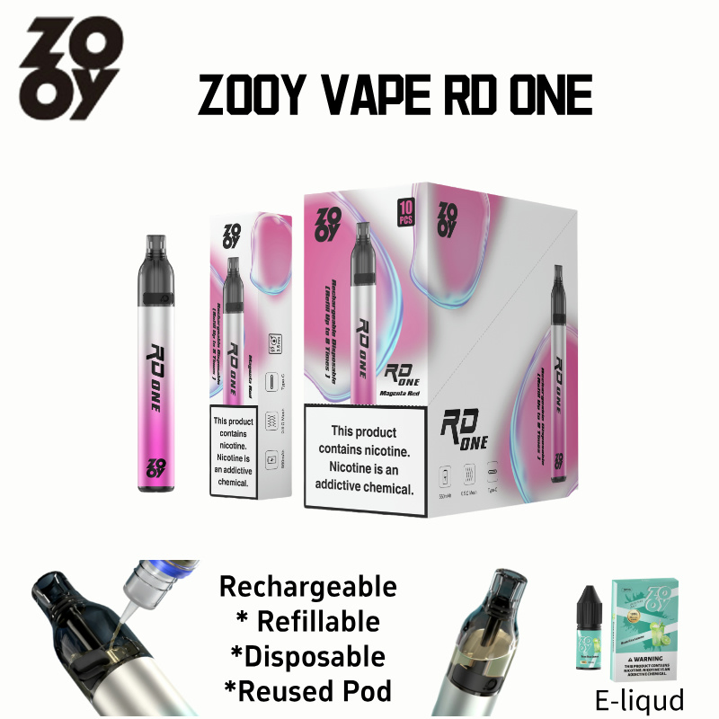 Zooy Bar Puffs Nederland RD one Disposable Vape Pro