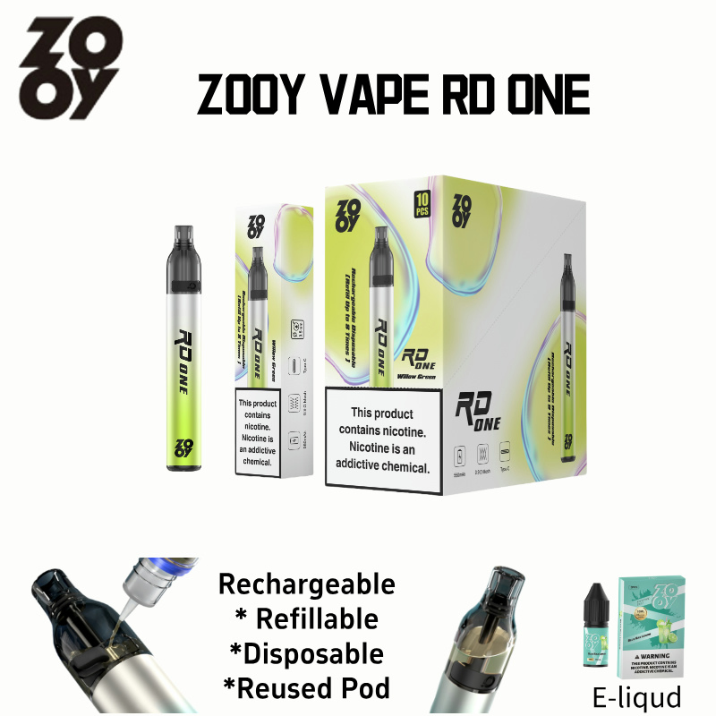 Zooy Bar Puffs Nederland RD one Disposable Vape Pro