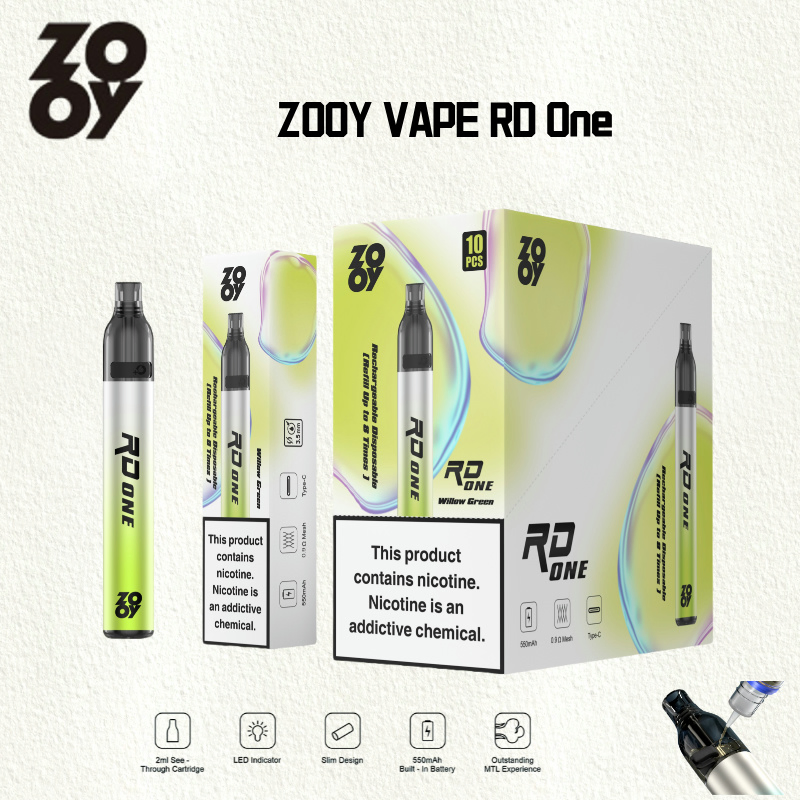 Zooy Bar Puffs Nederland RD one Disposable Vape Pro