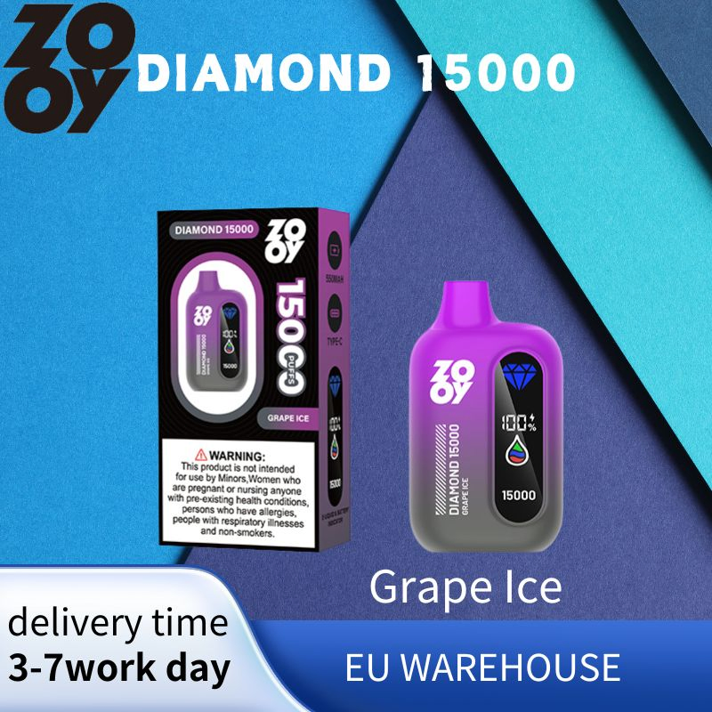 Zooy Disposable Vape Pro Bar 15000 Puffs Nederland DIAMOND