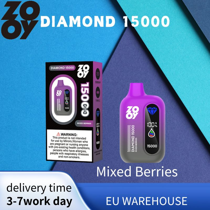 Zooy Disposable Vape Pro Bar 15000 Puffs Nederland DIAMOND
