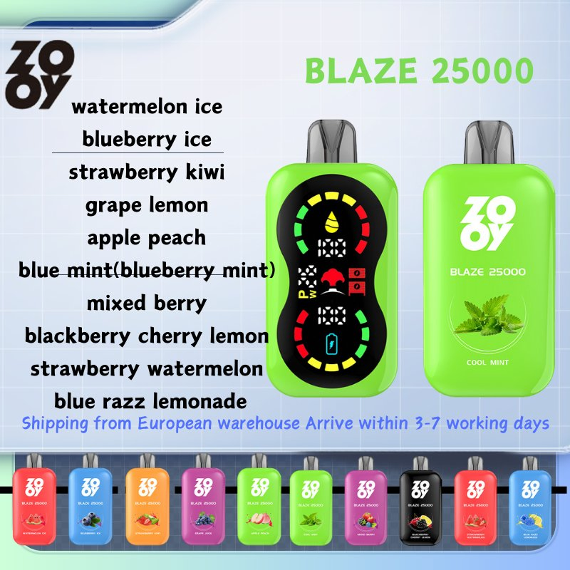 Wholesale Zooy Disposable Vape Pro Bar BLAZE E-cigarettes 25000 Puffs Nederland