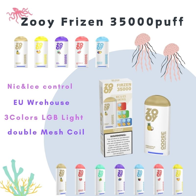 Disposable Zooy Bar Vape Pro FRIZEN 35000 Puffs Nederland