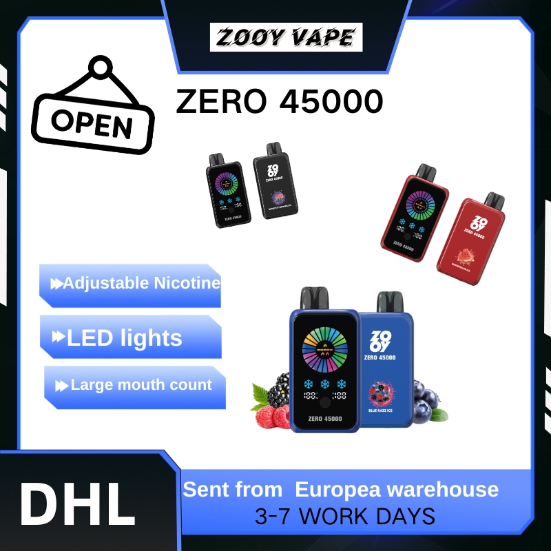 Zooy Bar Vape Pro 45000 Puffs Nederland ZERO
