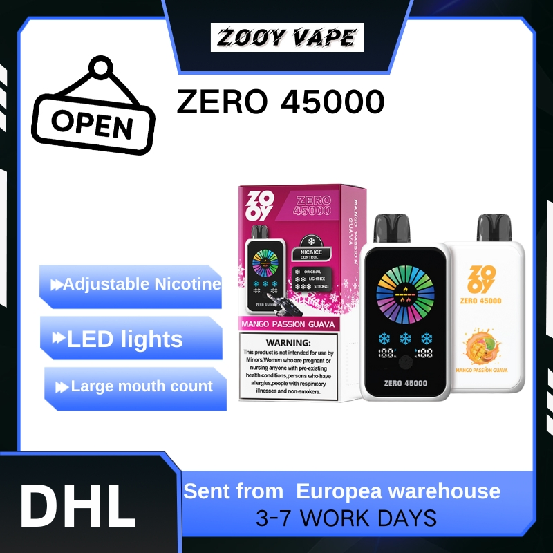 Zooy Disposable Vape Pro 45000 Puffs Nederland