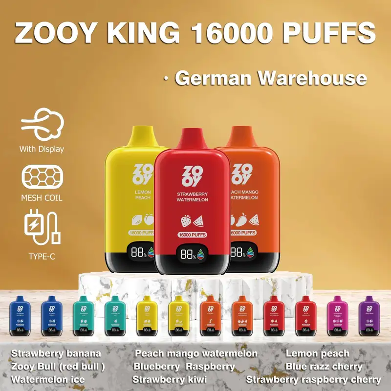 Wholesale Zooy 16000 Puffs Rainbow box Vapes