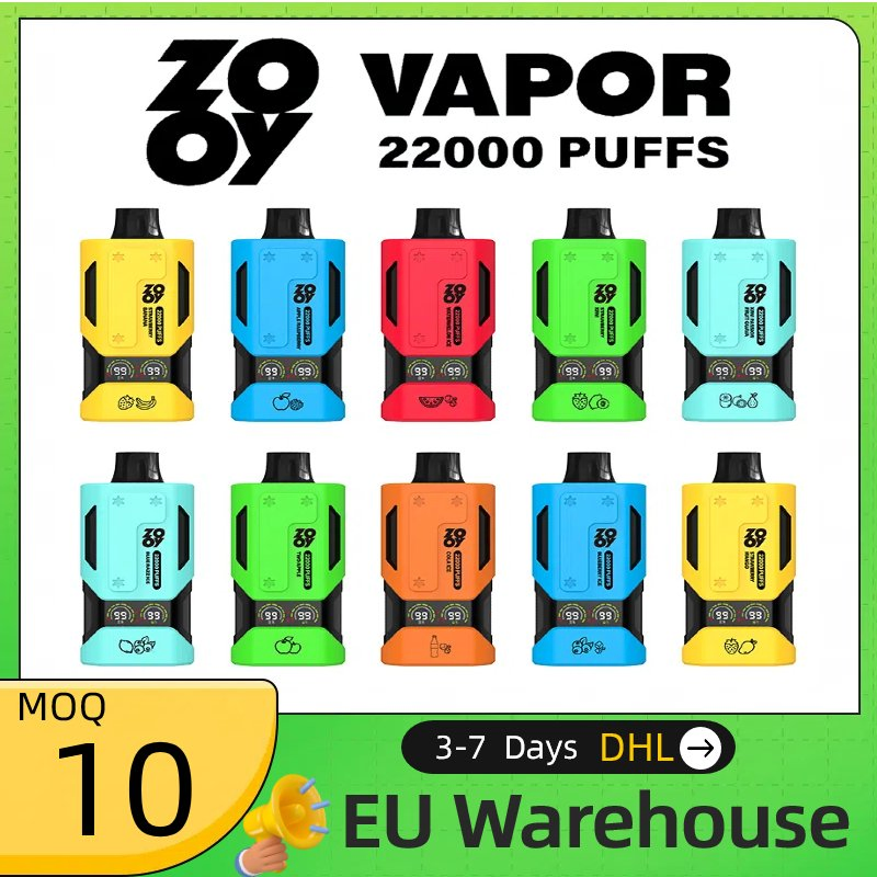 Wholesale Zooy Disposable Vape Pro Bar Big Puffs Nederland 22000 E-cigarettes