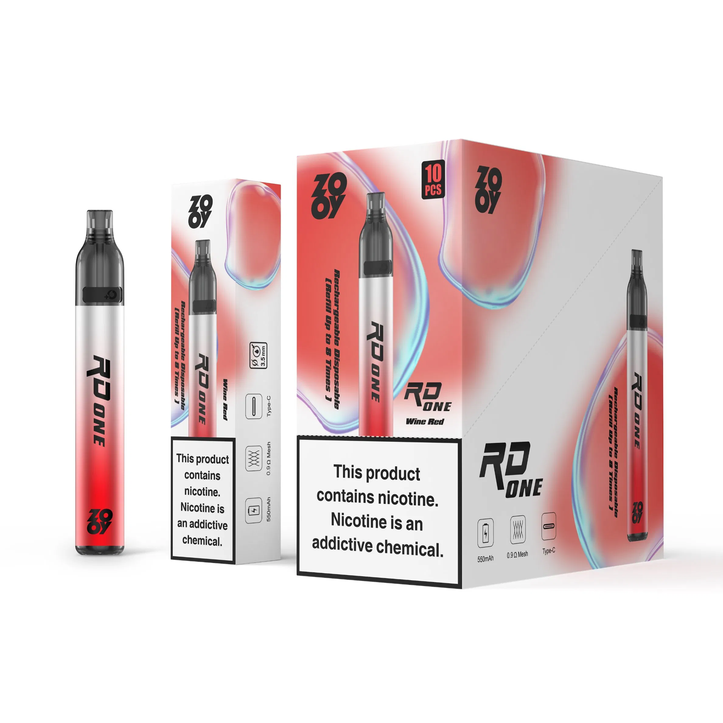 Zooy Disposable Vape Pro Bar RD ONE Puffs Nederland E-cigarettes