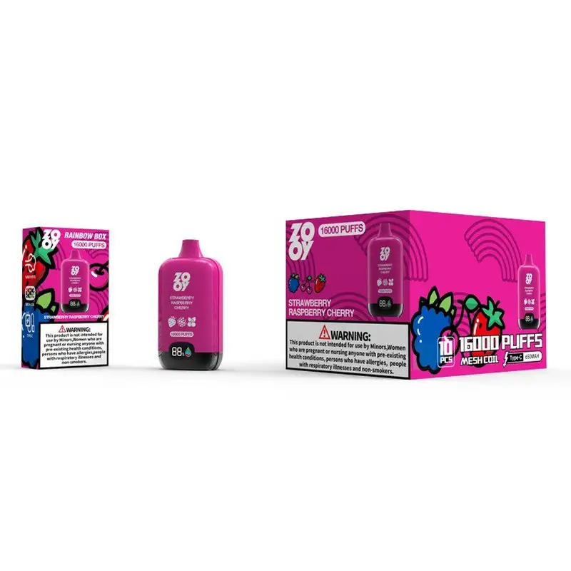 Disposable Zooy 16000 Puffs Vapes Rainbow box