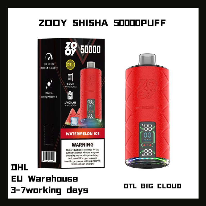 Wholesale Zooy Bar Disposable Vape Pro SHISHA 50000 Puffs Nederland
