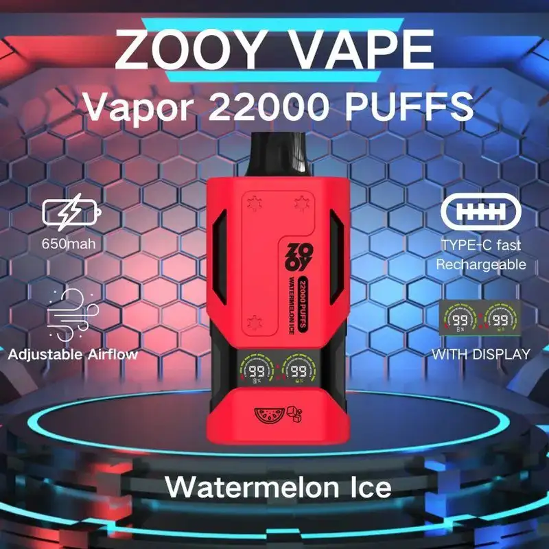 Disposable Zooy Vapes VAPOR 22000 Puffs