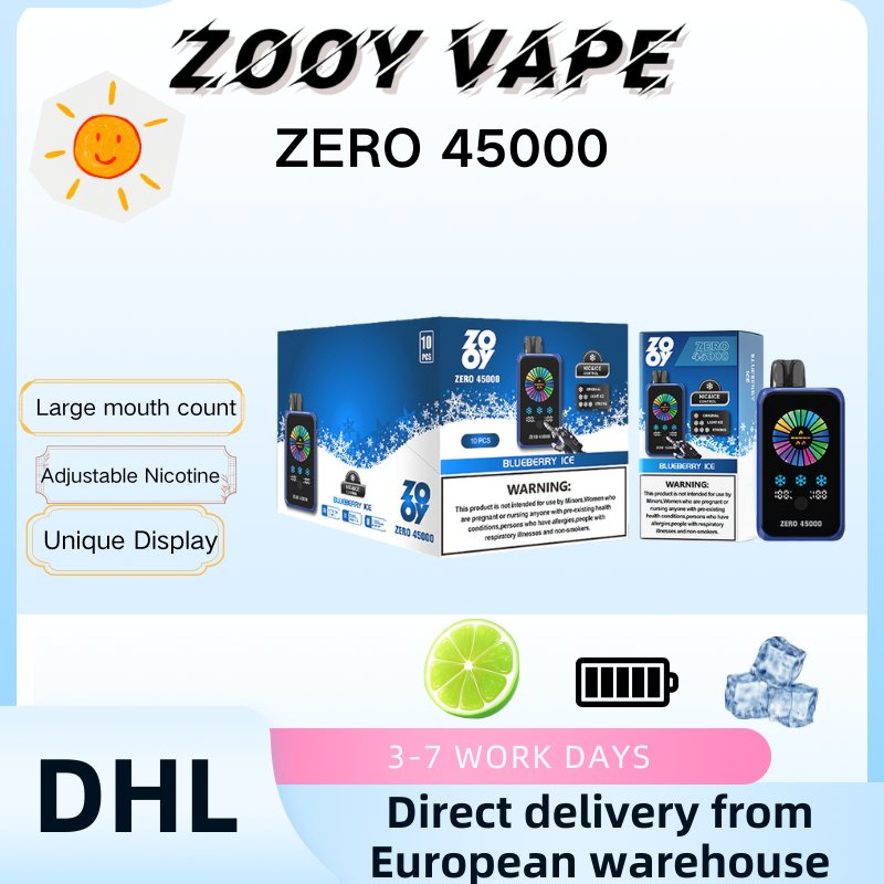 Disposable Zooy ZERO 45000 Puffs Nederland Vape Pro
