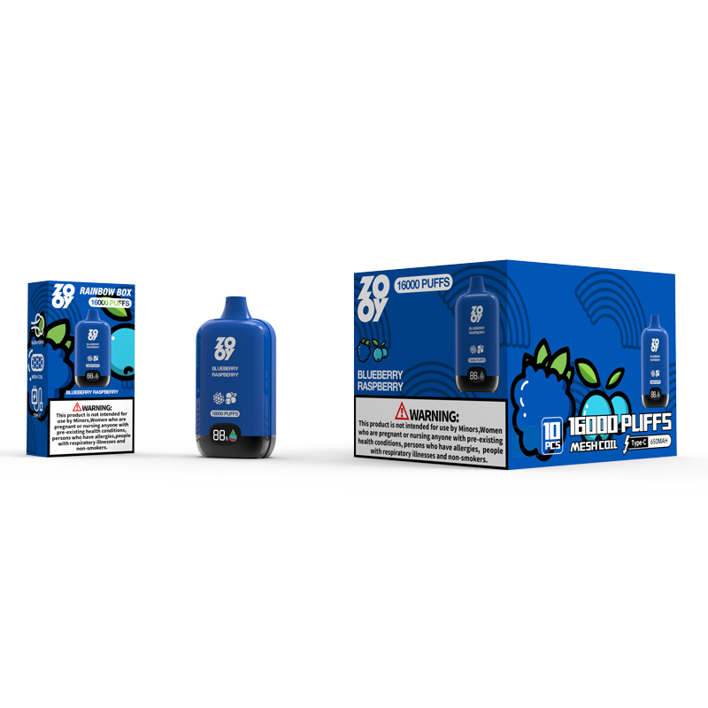 Wholesale Zooy 16000 Puffs Nederland Disposable Vape Pro Rainbow box