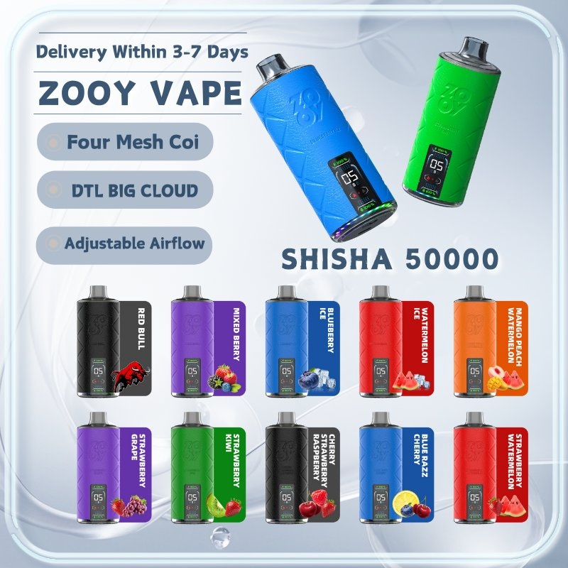 Zooy CE, ROHS Vape Pro 50000 Puffs Nederland Wholesale
