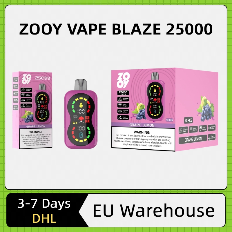 Wholesale Zooy Bar 25000 Puffs Nederland BLAZE Disposable Vape Pro