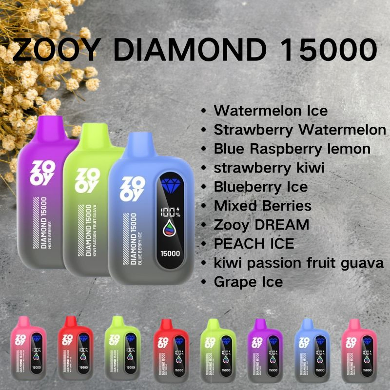 Zooy Disposable Vape Pro Bar DIAMOND 15000 Puffs Nederland