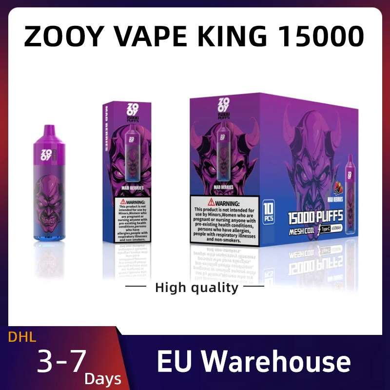 Wholesale Zooy Big Puffs Nederland 15000 Disposable Vape Pro Bar