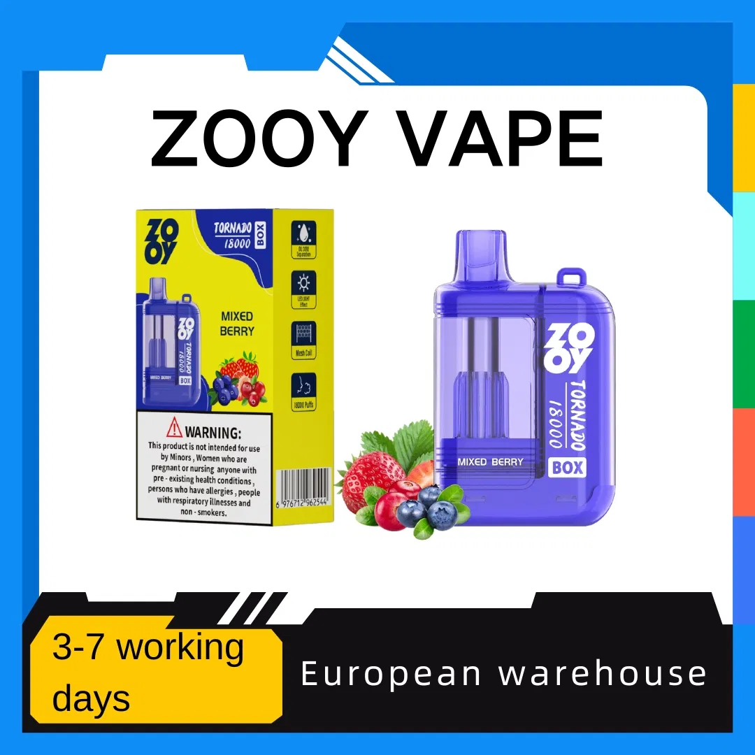 Zooy Bar 15000 Puffs Nederland tornado Disposable Vape Pro Pen