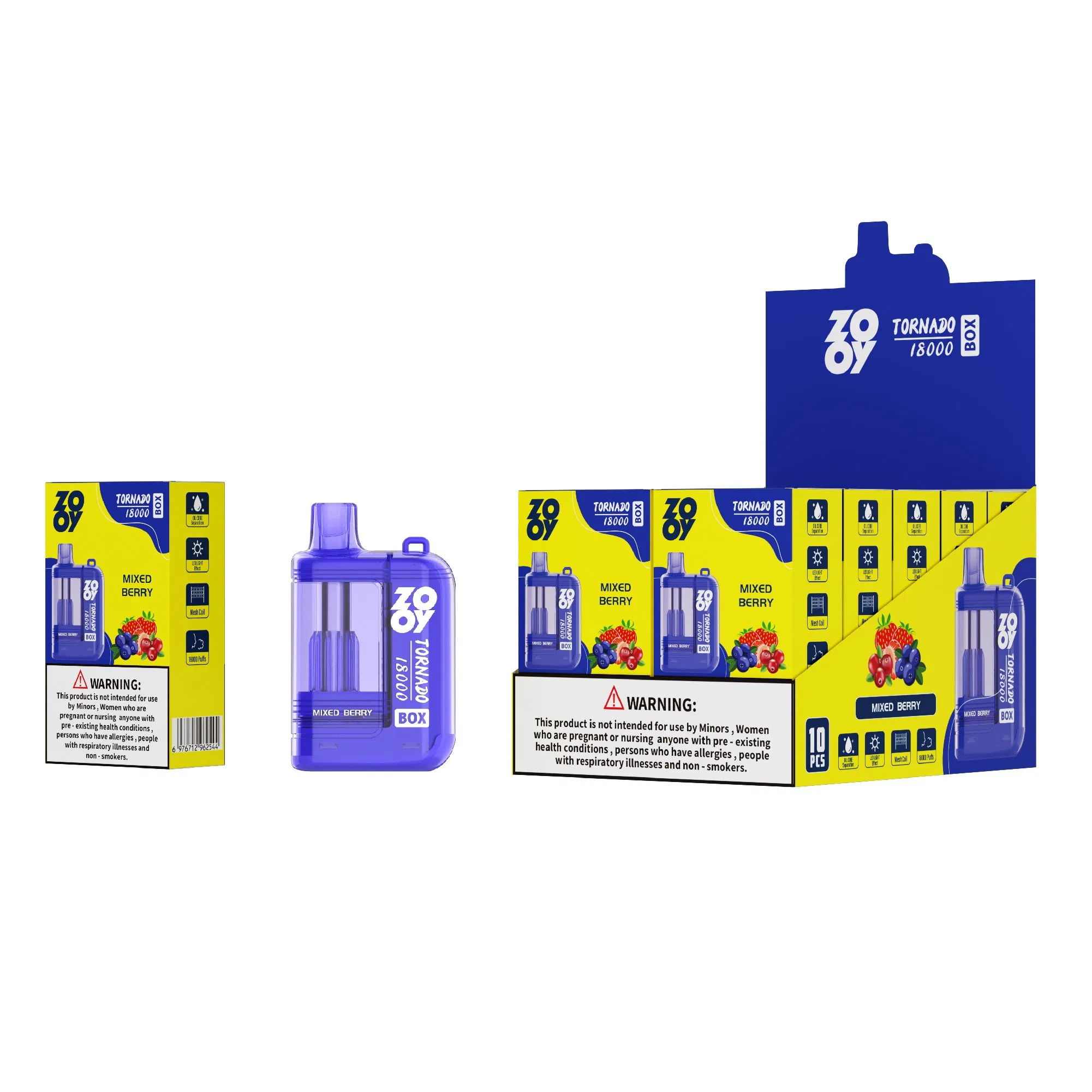 Zooy Bar 15000 Puffs Nederland tornado Disposable Vape Pro Pen