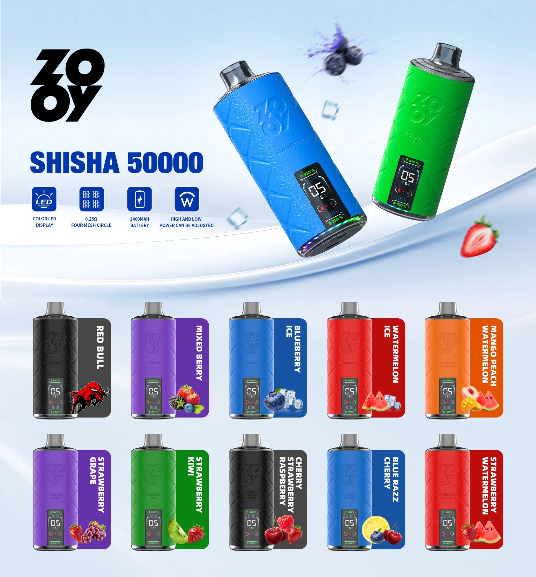 Wholesale Zooy Bar Vape Pro SHISHA 50000 Puffs Nederland