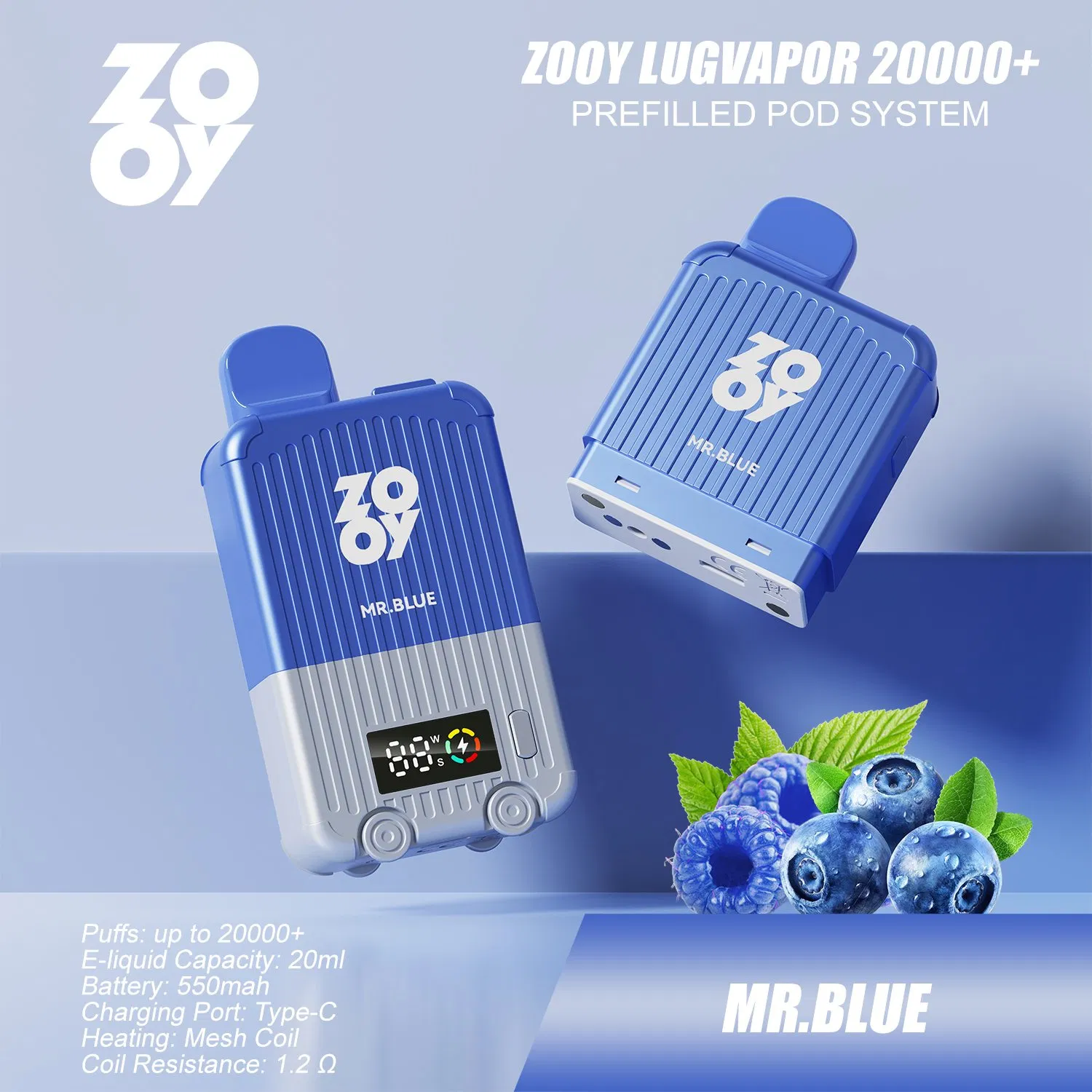 Zooy Bar LugVapor + 20000 Puffs Nederland Disposable Vape Pro Bar
