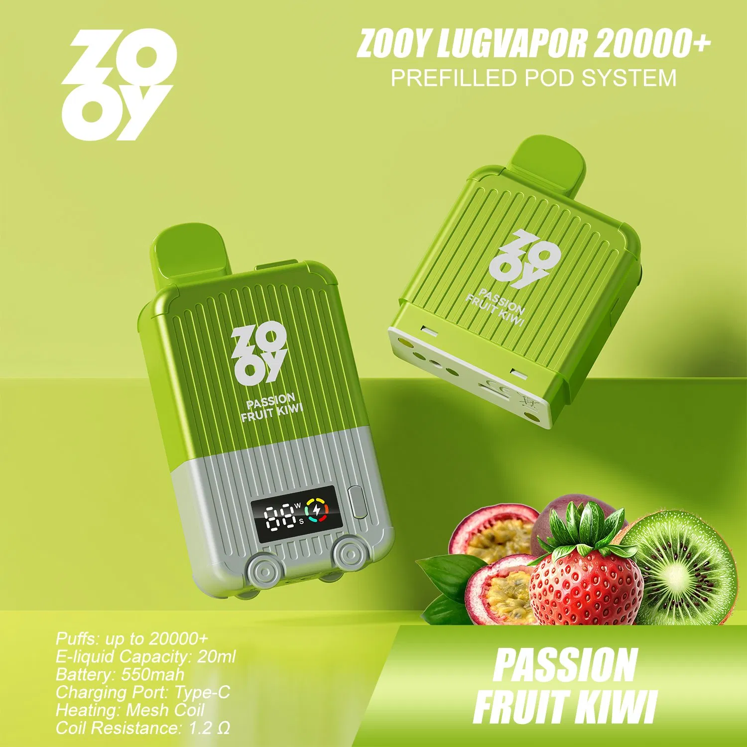 Zooy Bar LugVapor + 20000 Puffs Nederland Disposable Vape Pro Bar