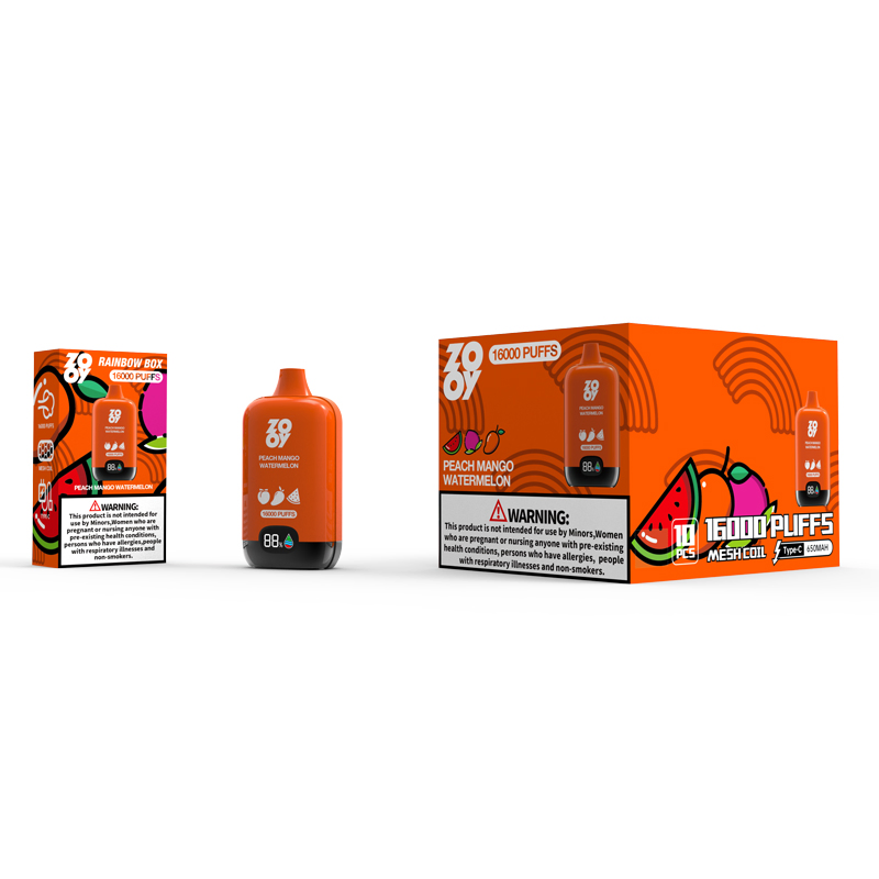 Disposable Zooy Bar Rainbow box Vape Pro 16000 Puffs Nederland