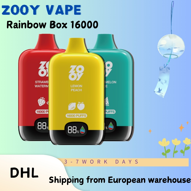 Zooy Bar 16000 Puffs Nederland Rainbow box Vape Pro