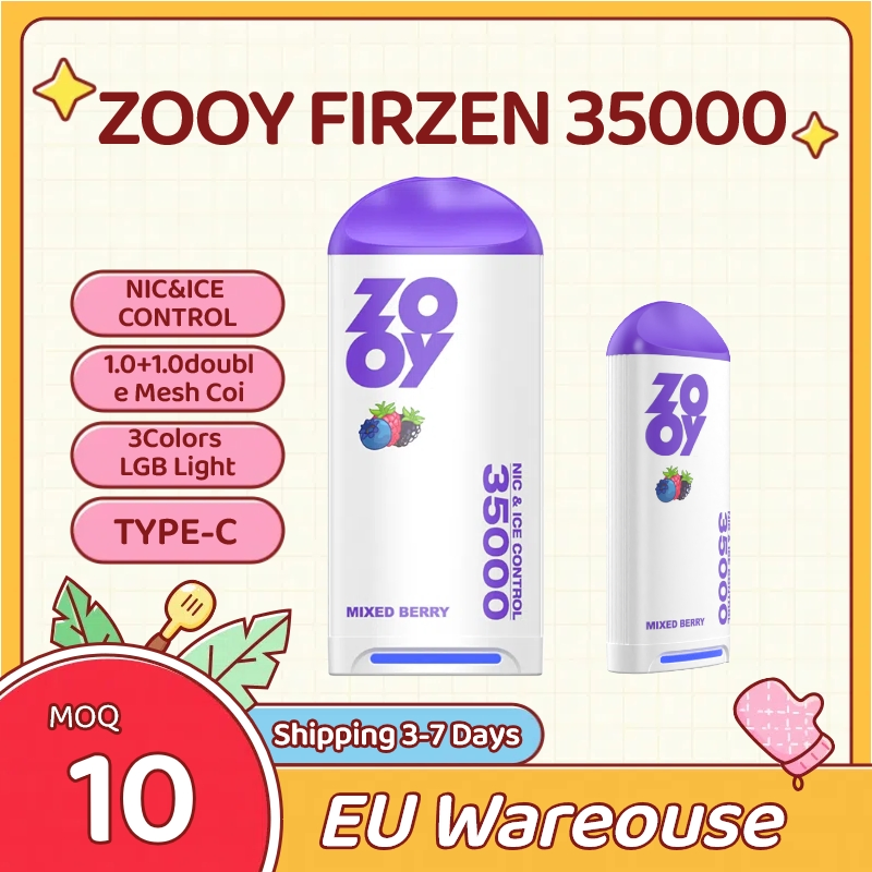 Wholesale Zooy Bar Disposable Vape Pro FIRZEN 35000 Puffs Nederland