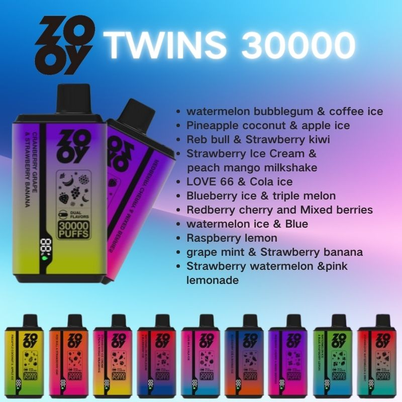 Zooy TWINS Vape Pro 30000 Puffs Nederland Eu Warehouse