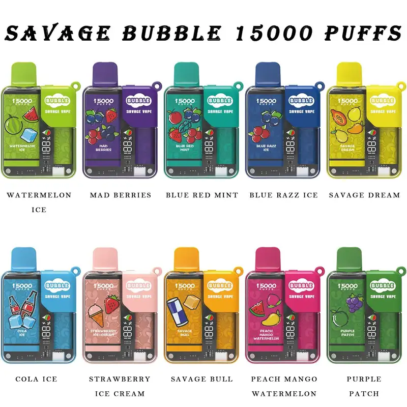 Zooy Bar 15000 Puffs SAVAGE BUBBLE Disposable Vape Pen