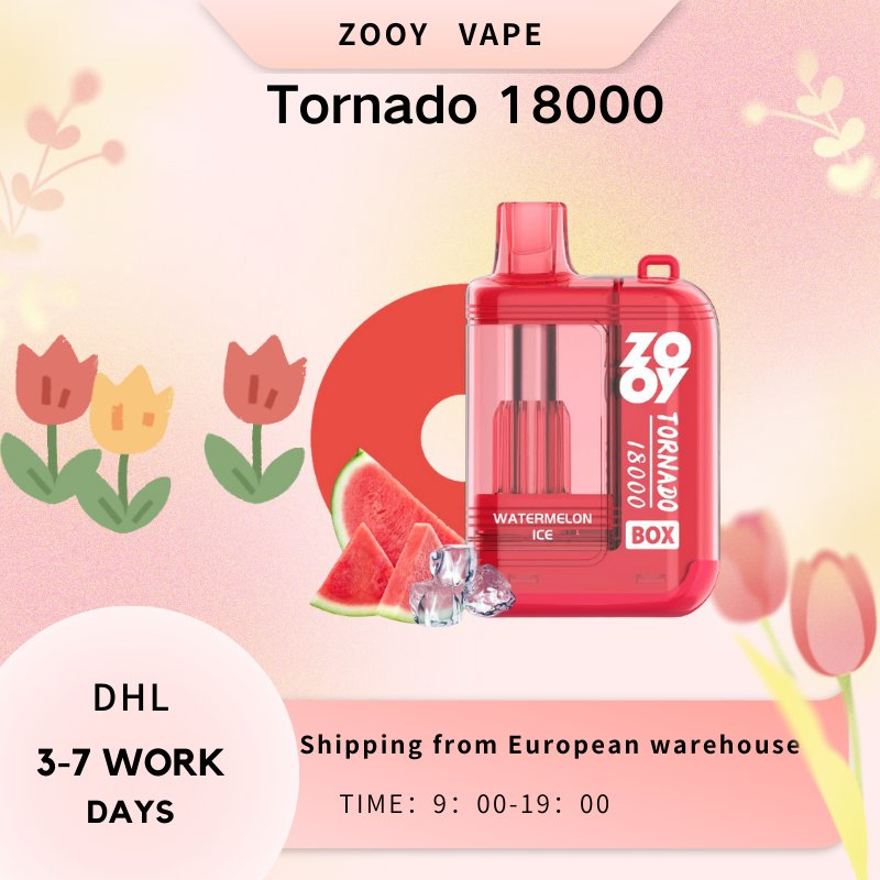 Zooy Bar Vape Pro tornado 18000 Puffs Nederland