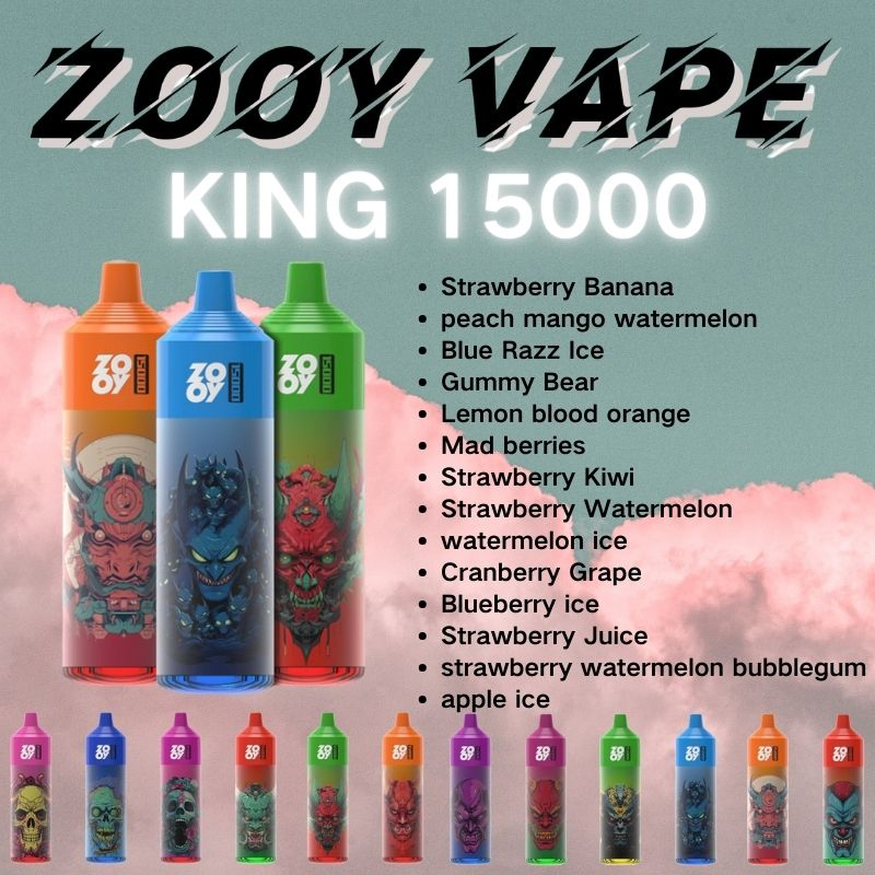 Wholesale Zooy Bar KING Disposable Vape Pro 15000 Puffs Nederland