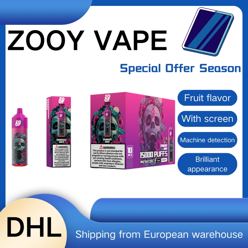 Wholesale Zooy Disposable Vape Pro Bar LARGE Puffs Nederland 15000 E-cigarettes