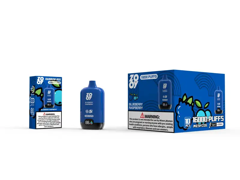 Zooy Disposable Vape Bar Rainbow box 16000 Puffs E-cigarettes