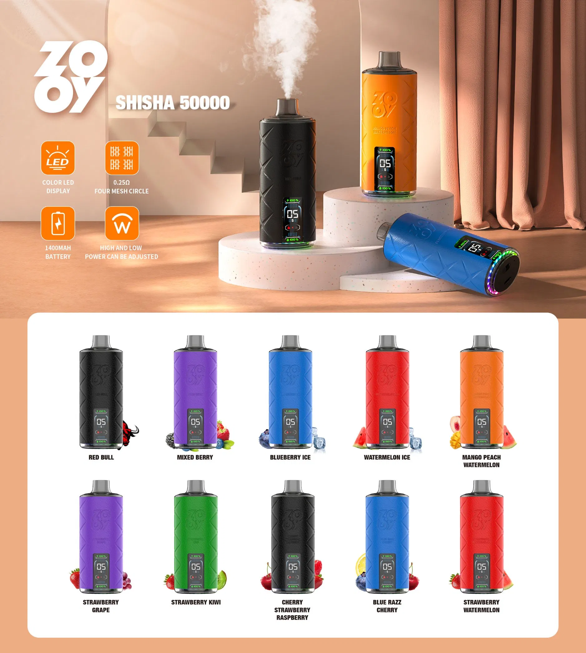 Wholesale Zooy Vape Pro 50000 Puffs Nederland