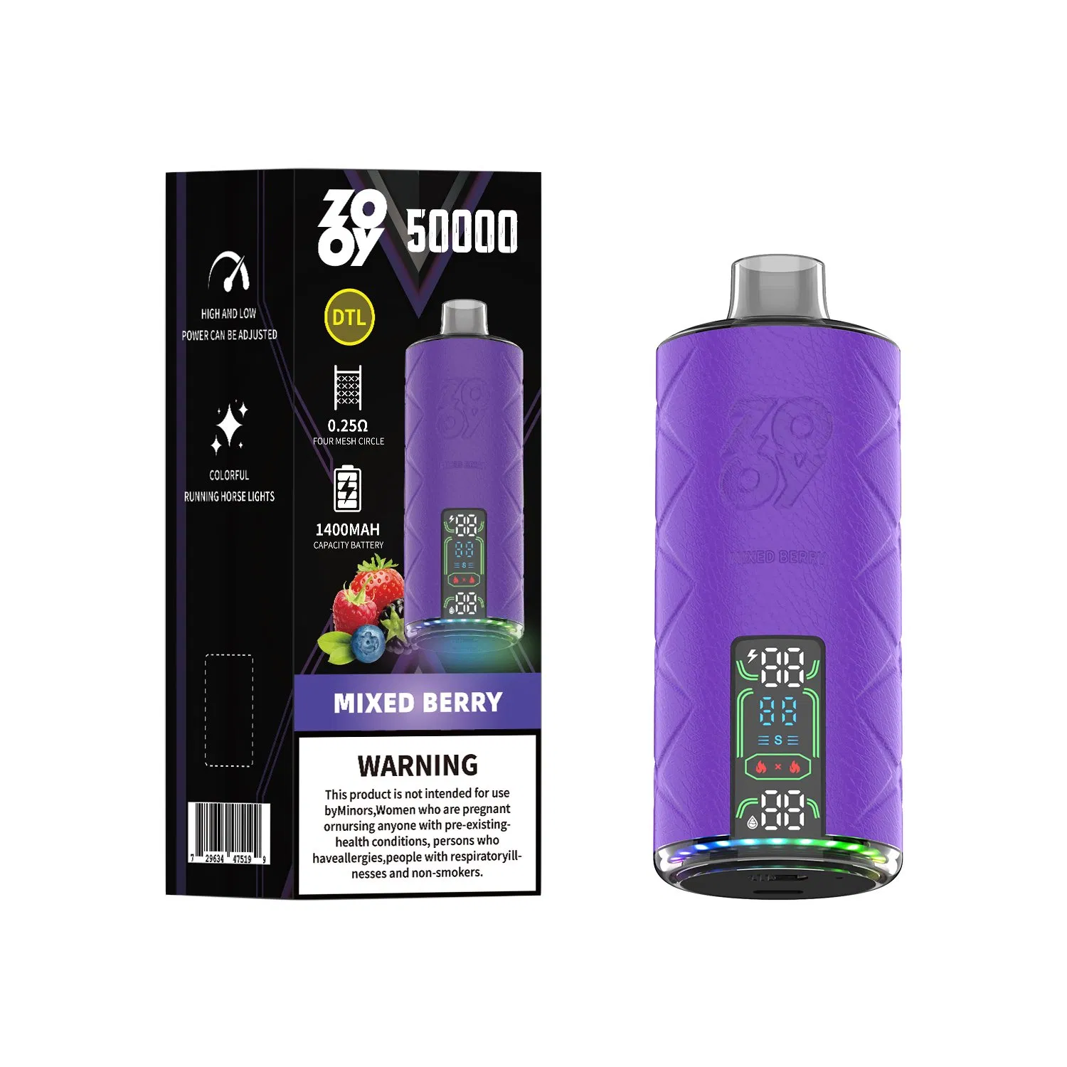 Zooy Disposable Vape Pro Bar SHISHA 50000 Puffs Nederland Vape Pro