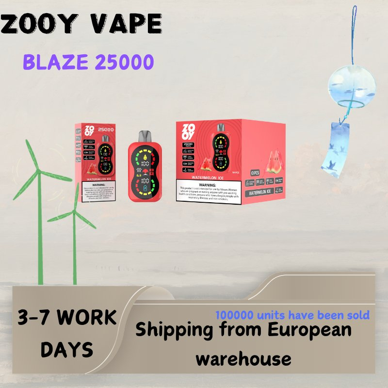 Zooy Big Puffs Nederland 25000 Disposable Vape Pro Bar
