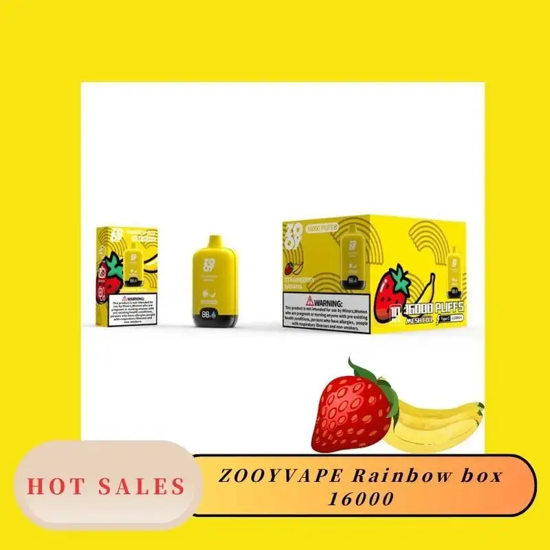 Wholesale Zooy Vape 16000 Puffs Rainbow box