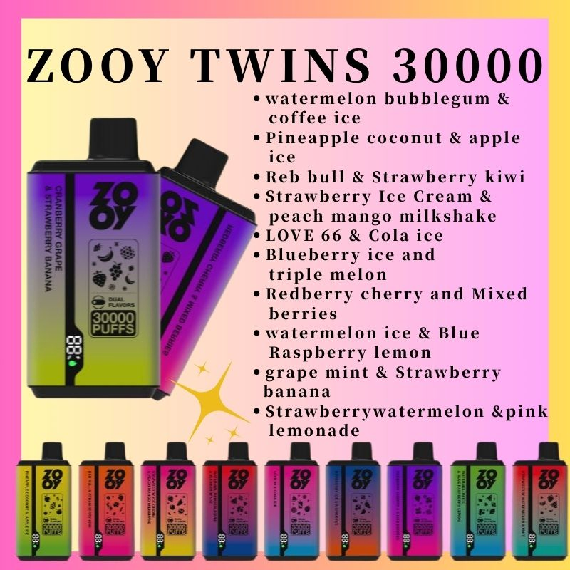 Disposable Zooy Bar 30000 Puffs Nederland CE, ROHS Vape Pro