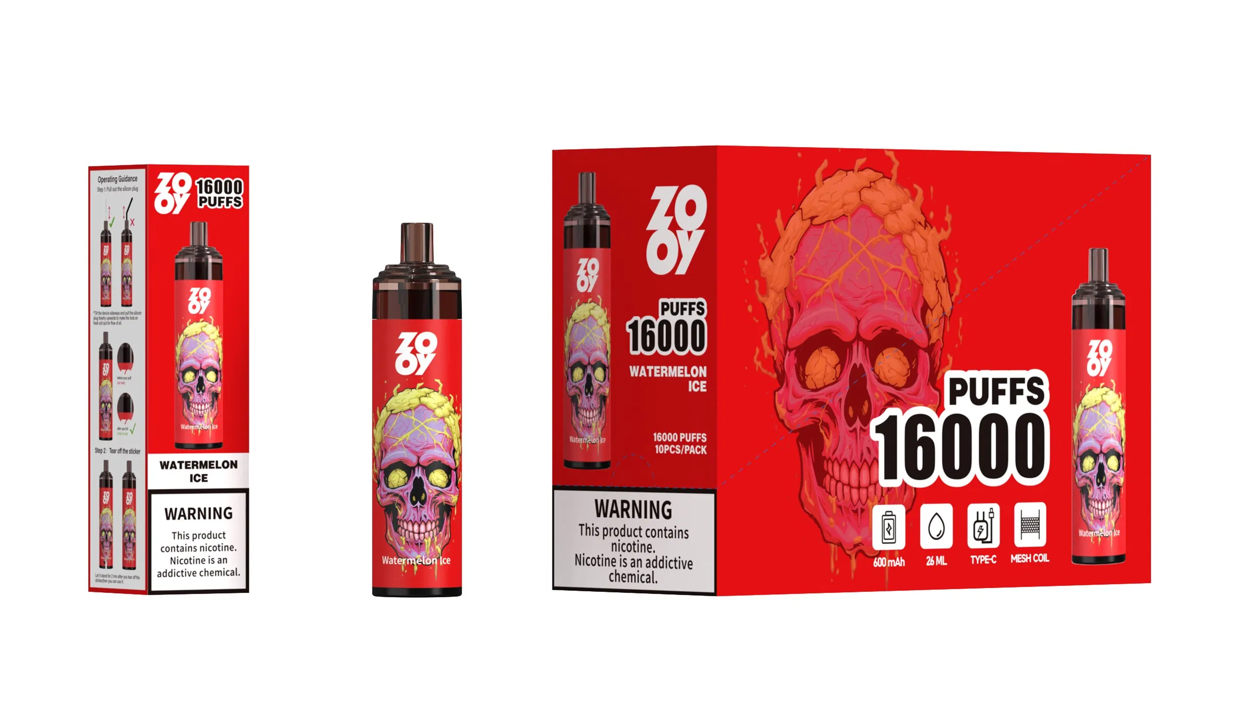 Wholesale Zooy Bar 16000 Puffs Nederland Disposable Vape Pro Bar