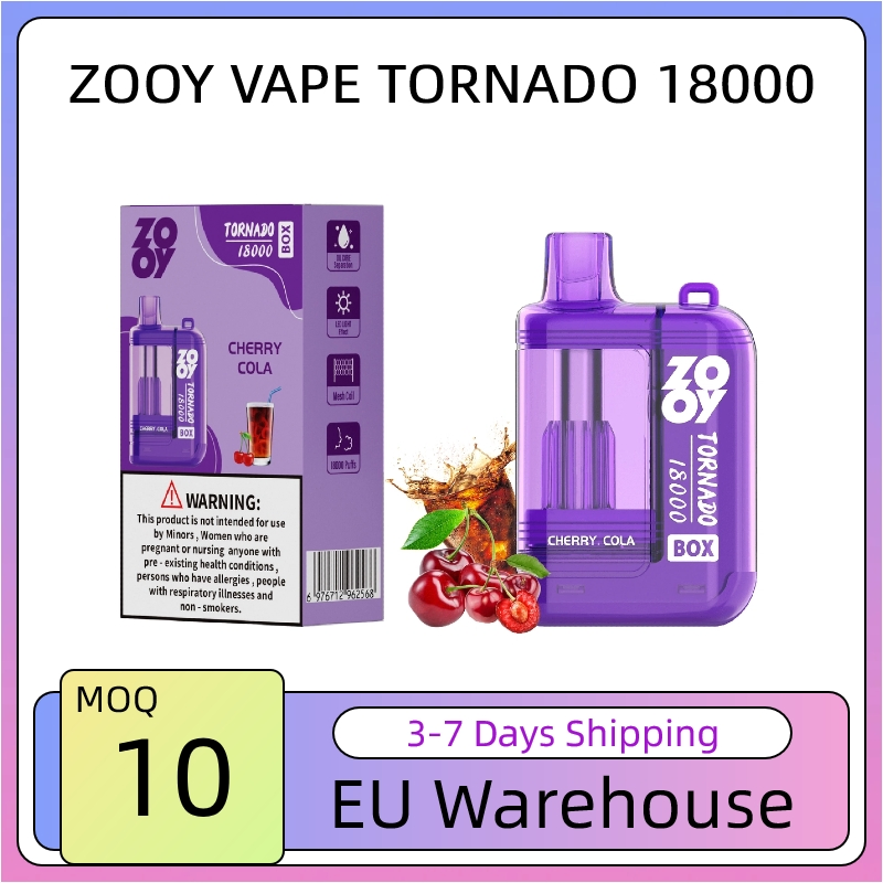 Wholesale Zooy 18000 Puffs Nederland Disposable Vape Pro TORNADO BOX