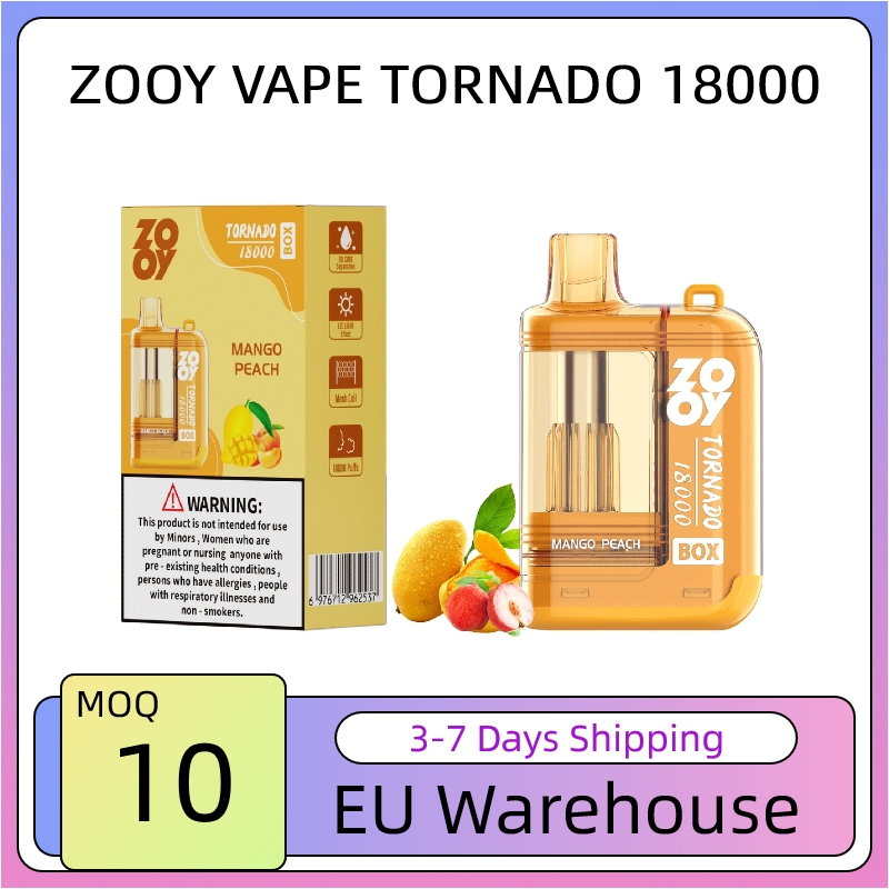 Wholesale Zooy 18000 Puffs Nederland Disposable Vape Pro TORNADO BOX