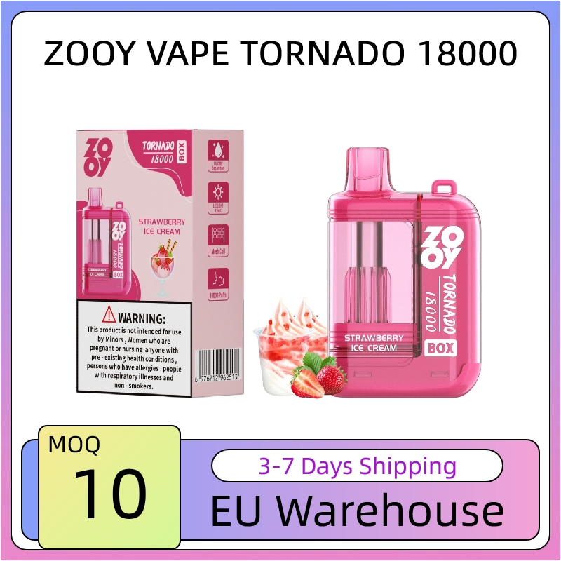 Wholesale Zooy 18000 Puffs Nederland Disposable Vape Pro TORNADO BOX