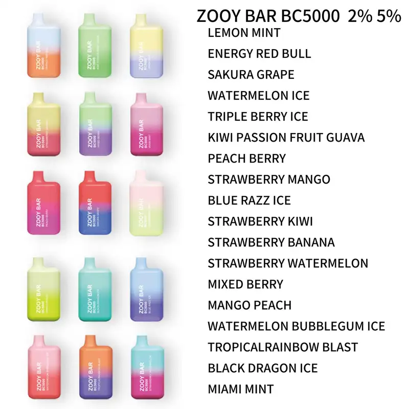 Zooy 5000 Puffs Nederland BC Disposable Vape Pro