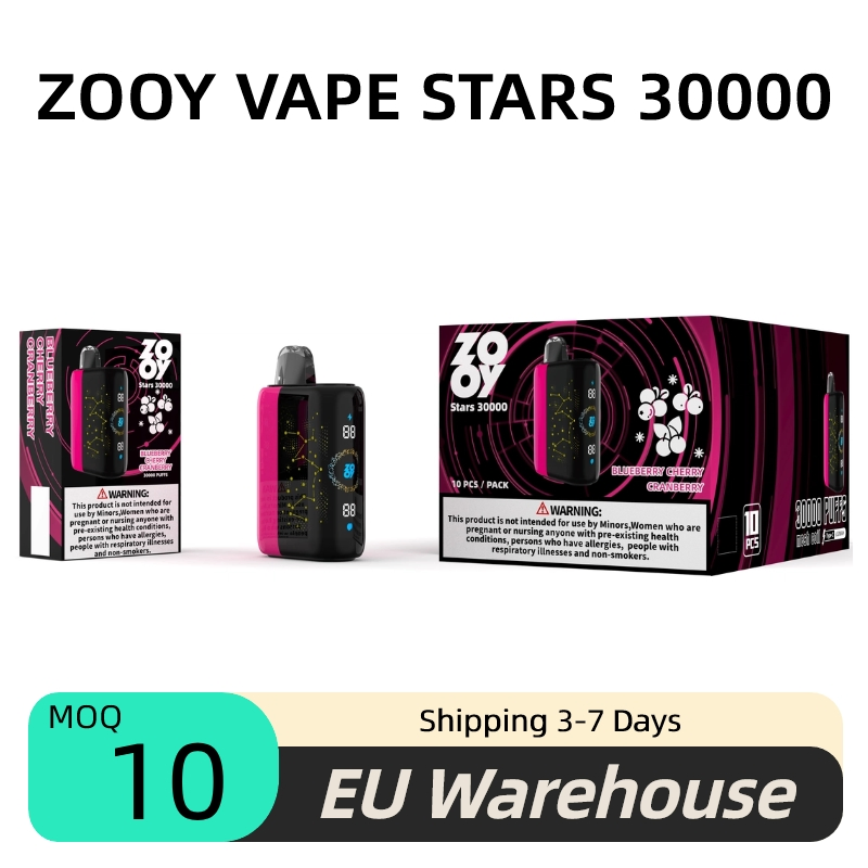 Disposable Zooy Bar STARS Vape Pro 30000 Puffs Nederland